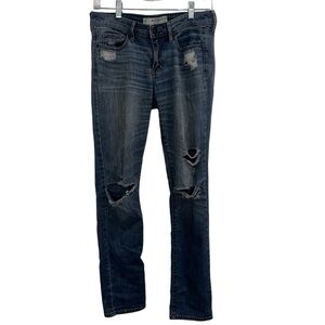 Abercrombie and Fitch - Distressed Straight Leg Jeans